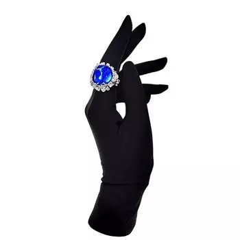 Cos Special Gloves Two-Dimensional Animation Exhibition Teacher Student Costume Performance Elastic Sticker Hand Type Touch Screen Mobile Phone Black cos gloves (small hands) S