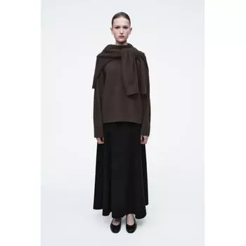 Cos Япония кожаные балетки на плоской подошве Black/36