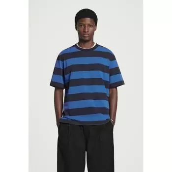 COS Япония Оверсайз Полосатая футболка blue/stripe/S