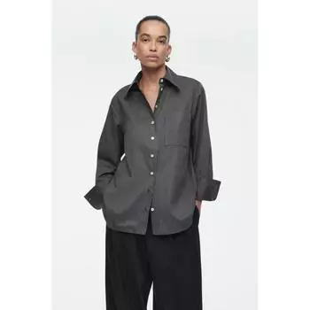 COS Японская рубашка большого размера с длинным рукавом blackpinstripe/32