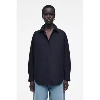 COS Японская свободная хлопковая рубашка navy/32