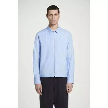 COS Японская твиловая рубашка на молнии blue/stripe/XS