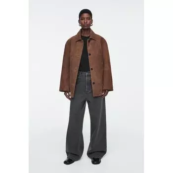 COS Японские джинсы Volume Wide washed black/26