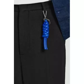 COS Японский брелок для ключей из кожи с толстым узлом blue/ONESIZE