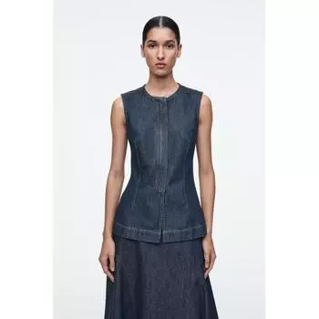 COS Японский джинсовый топ без рукавов Indigo/36
