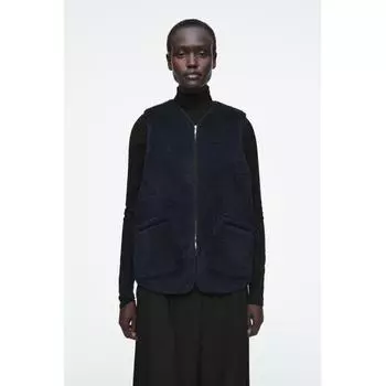 COS Японский жилет свободного покроя с имитацией сборок navy/XXS