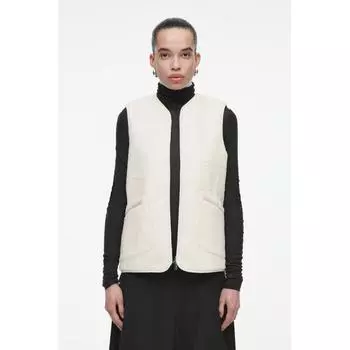 COS Японский жилет свободного покроя с имитацией сборок Ivory/XXS