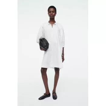 COS Японское мини-платье с завязками и складками white/32