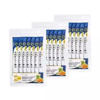 Cosana Cosana Манука Мед Зеленый сок 7 пакетиков x 3 пакета Зеленый сок Порошок Растительная недостаточность Пищевая клетчатка Ячменная трава Манука Мед