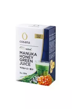 Cosana Manuka Honey Green Juice 30 Packs Зеленый сок в порошке Недостаток овощей Пищевая клетчатка Ячменный мед Manuka Grass