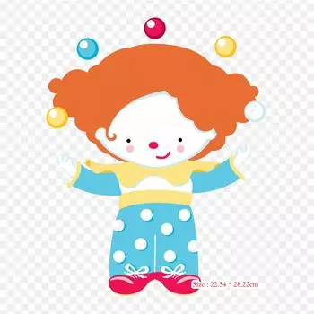 Cosas De Circo Circus, термопереносная печать, виниловые нашивки, наклейки для одежды, аппликации «сделай сам», моющиеся нашивки