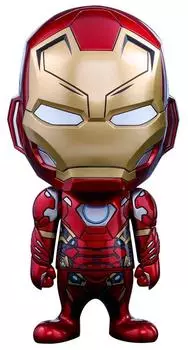 Cosbaby Civil America Размер L Железный человек Марк 46 Высота 23 см Пластиковая окрашенная готовая фигурка Война/Капитан прибл.