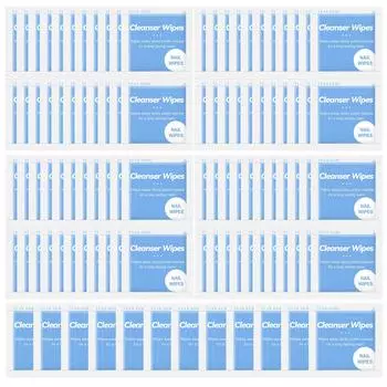 COSCELIA 100 шт. салфетки для чистки ногтей, очищающие подушечки для очистки ногтей от пыли, легкая очищающая пленка для ногтей, гель-лак, маникюрный набор, набор инструментов для ухода за ногтями