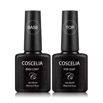 COSCELIA 7 мл Базовое покрытие Nowipe Верхнее покрытие УФ-гель для цветного геля Лак для ногтей Полуперманентный замачиваемый УФ-светодиодный маникюрный лак для ногтей Функциональный гель