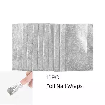 COSCELIA 10 шт./пакет фольгированные обертывания для ногтей для снятия лака безворсовые салфетки для дизайна ногтей замачиваемые акриловые гель-лаки для снятия лака маникюрные инструменты
