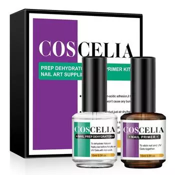 COSCELIA 15 мл дегидратор для подготовки ногтей праймер для ногтей закаленный набор для дизайна ногтей для быстрой сушки на воздухе безкислотная дезинфекция обезжиривающий гель для ногтей длительный срок службы