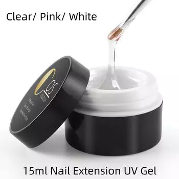 COSCELIA 15 мл гель для наращивания ногтей розовый белый прозрачный твердый гель для наращивания ногтей УФ-гель для наращивания ногтей палец удлиняет французские ногти для дизайна ногтей DIY маникюр