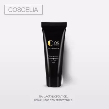 COSCELIA 15 мл Поли-гель для наращивания Быстрое наращивание геля Желейный гель Акриловый наполнитель УФ-гель для ногтей Замачиваемый гель-лак Нужна сушилка для ногтей Отверждение Дизайн ногтей