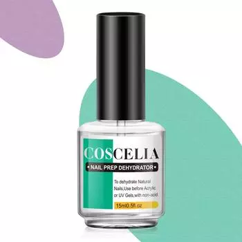 COSCELIA 1 шт., грунтовка для ногтей, быстросохнущий и дегидратор для подготовки ногтей, естественная сушка на воздухе, закаленное верхнее покрытие для гель-лака для ногтей, акриловые ногти, маникюрный инструмент