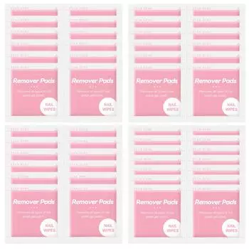 COSCELIA 50 шт. салфетки для удаления лака для ногтей в индивидуальной упаковке, впитывающие подушечки для удаления акриловых ногтей, гель-лак, маникюрный набор инструментов для ухода за ногтями