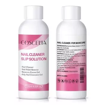 COSCELIA 60 мл 120 мл Профессиональное средство для очистки акриловых ногтей плюс быстросохнущее водное желе для мытья ногтей Раствор для акрилового наращивания ногтей