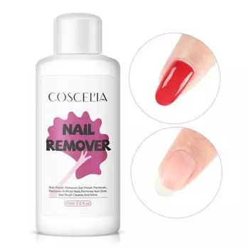 COSCELIA 60 мл 120 мл жидкость для быстрого снятия ногтей для гель-лака для снятия УФ-геля для снятия накладных ногтей набор инструментов для маникюра