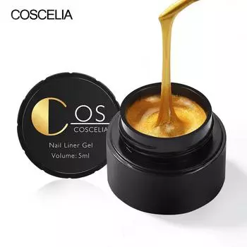 COSCELIA гель для дизайна ногтей, 6 цветов, гель-лак, подводка-паук, гель для рисования ногтей, гель для рисования ногтей, набор для дизайна ногтей