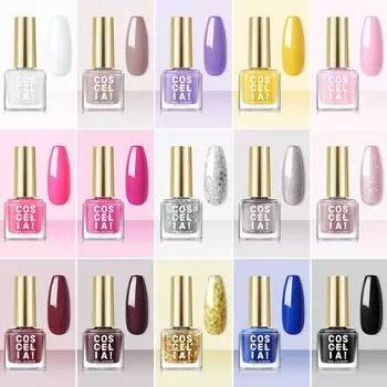 COSCELIA гель-лак для ногтей однотонный гель-лак для ногтей набор для маникюра дизайн ногтей замачиваемый гель-набор для маникюрного салона «сделай сам» дома