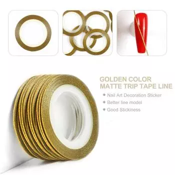 COSCELIA Matte Trip Tape Line Маникюрный инструмент для украшения ногтей Набор наклеек для французских ногтей