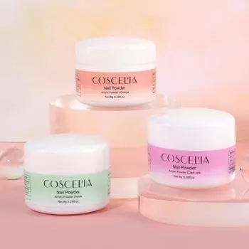 COSCELIA наращивание ногтей 3D резьба акриловая пудра 8 г кристаллический порошок нужна акриловая жидкость для наращивания ногтей накладные ногти