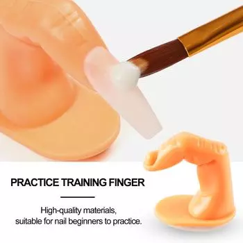 COSCELIA тренировочный палец для маникюра, 1 шт., модель для тренировки накладных пальцев, модель для дизайна ногтей, набор для демонстрации гель-лака для ногтей