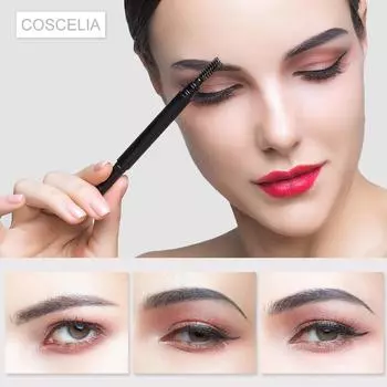 COSCELIA водостойкий жидкий карандаш для бровей, долговечный темно-коричневый светло-коричневый карандаш для макияжа глаз косметические инструменты