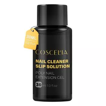 COSCELIA Жидкость для ногтей для полигеля для ногтей Гель для быстрого наращивания 30 мл Раствор для скольжения Акриловое очищающее средство для поверхности ногтей Гель Чистящая жидкость Инструменты для наращивания ногтей
