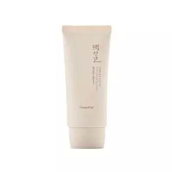 Cosme Chef Baekdango Makgeolli Clear Tone Eye Irritancy Zero Inorganic Sunscreen SPF50+ PA++++, 50ml, 1 piece