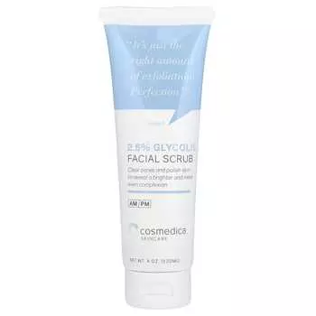 Cosmedica Skincare, 2,5% гликолевый скраб для лица, 4 унции (120 мл)