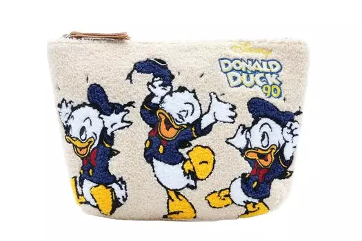 Cosmetic case Donald Duck 90th anniversary [Disney] DDN-PCH25 design/Ivory