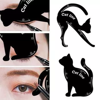Cosmetics Eyeliner Template Eyeliner Stencil Models Makeup Auxiliary Tool Eye Painting Stencils 2Pcs