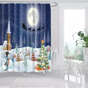 Cosmic Galaxy Shower Curtain - Vibrant Space & Floral Designs for Unique Bathroom Dcor, Waterproof,Easy Care & Eco-Friendly W90XH180cm