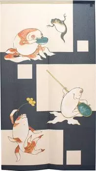 Cosmo Noren Kuniyoshi Utagawa Золотая рыбка 07, примерно 85 см x 150 см. приблизительно. (91339)
