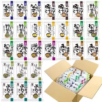 Cosmos Foods Суп мисо замороженный сухой Happy Miso Soup Set 9 видов 27 порций Ассортимент Комнатная температура Запасной Instant