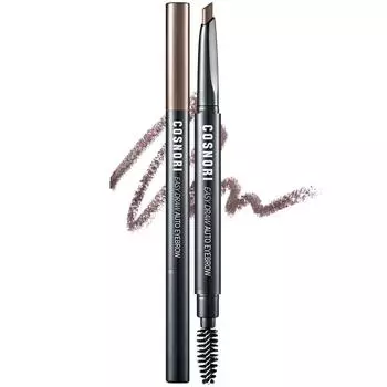 COSNORI Easy Draw Eyebrow Auto Pencil 0.3g, 01 Brownie, 1 piece