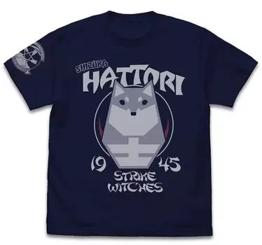 Cospa 501st Joint Fighter Wing Strike Witches ROAD to BERLIN Shizuka Hattori Personal Mark T-shirt NAVY XL size
