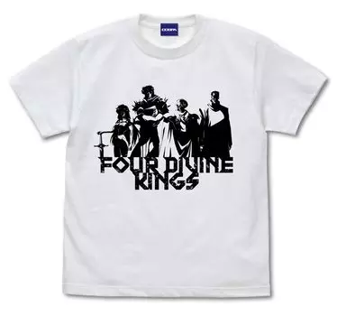Cospa Anime [BASTARD-Dark God of Destruction-] Dark Rebel Corps Футболка Four Heavenly Kings БЕЛАЯ размер M