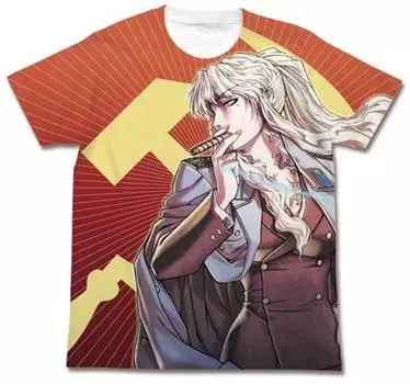 [COSPA] Black Lagoon Balalaika Full Graphic T-shirt White XL Size