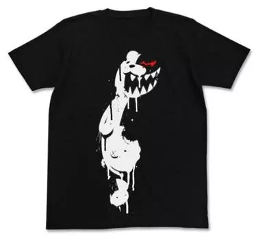 COSPA Danganronpa School of Hope and High School Students of Despair THE ANIMATION Monokuma Stencil T-shirt Black Size: L