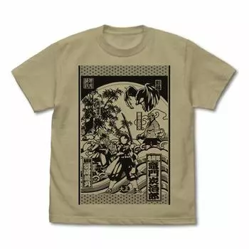 Cospa Demon Kimetsu no Yaiba Demon Kimetsu no Yaiba ПЕСОЧНЫЙ ХАКИ Футболка Slayer Slayer размера M