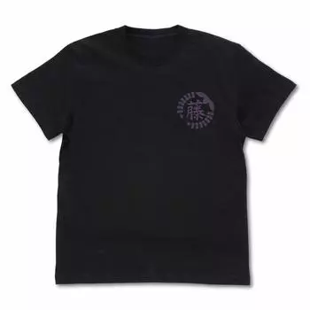 Cospa Demon Slayer: Kimetsu no Yaiba Wisteria Flower Family Crest T-shirt BLACK S size