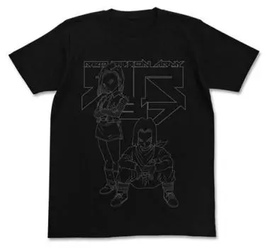 Cospa Dragon Ball Z Android No. 17 & No. 18 T-shirt BLACK L size