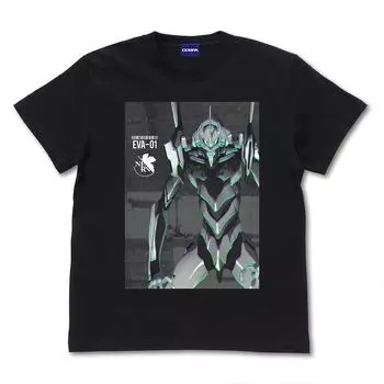 Cospa EVANGELION Eva Unit 01 Effect Visual T-shirt BLACK XL size