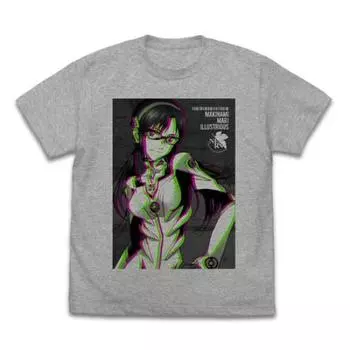 Cospa EVANGELION Makinami Mari Illustrious Graphic T-shirt MIX GRAY M size